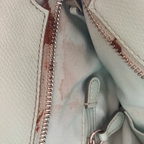 Authentic Coach spring tote sea foam green with matching wallet - Picture 4 of 10